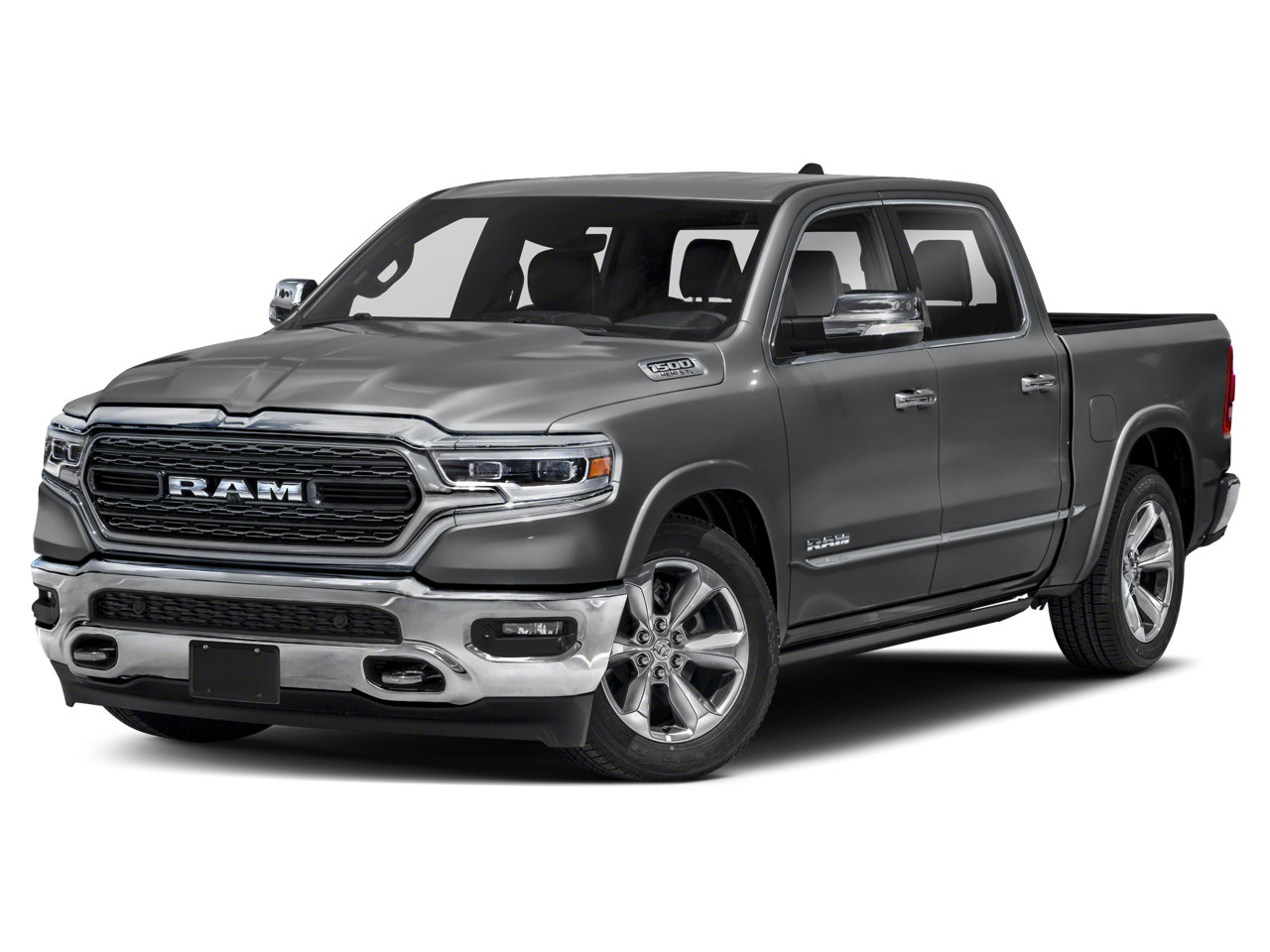 2019 RAM 1500 Limited in Red — front three-quarter view